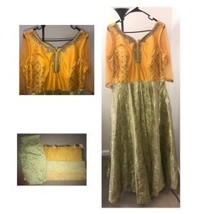 Party Anarkali Benares dress